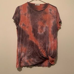 Tie Dye Side Twist Shirt